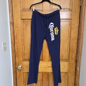 Corona Navy Blue Joggers with Yellow Logo
